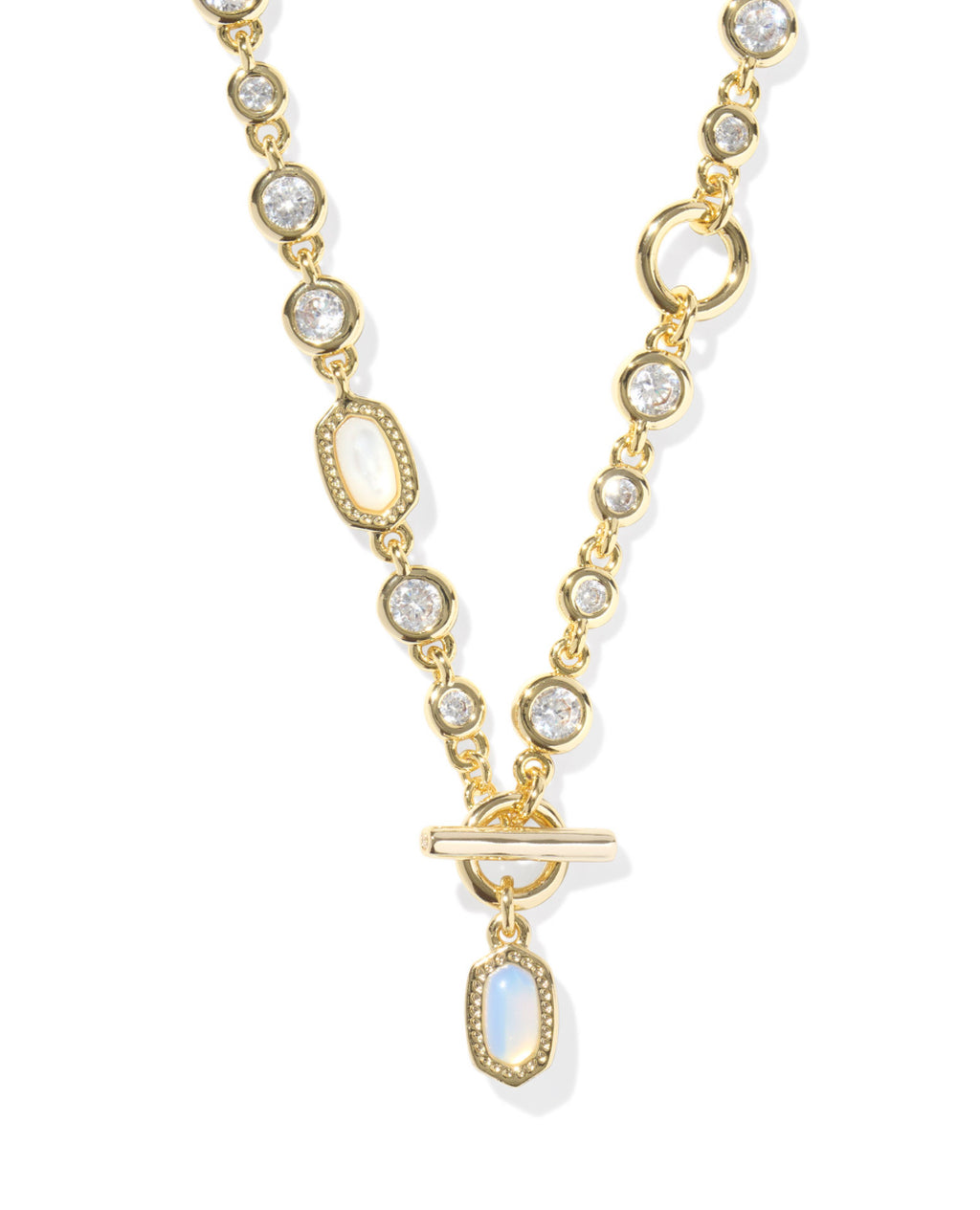 MINI ELISA ABBIE STRAND NECKLACE - GOLD WHITE MIX  -KENDRA SCOTT