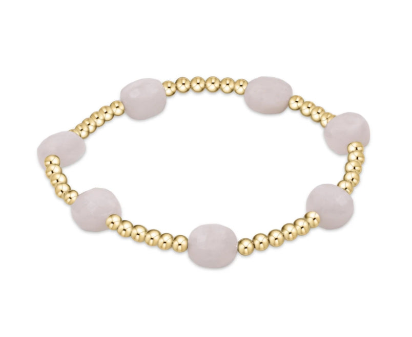 ENEWTON EXTENDS - 7.25”  Admire Gold 3mm Bead Bracelet - MOONSTONE