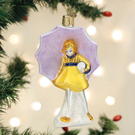 Morton Salt Umbrella Girl Ornament - Old World Christmas