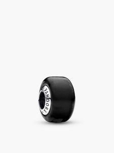 Black Mini Murano Glass Charm - Pandora - 793117C00