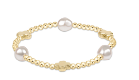 enewton - 6.Signature Cross Admire Pearl Patter 3mm Bracelet