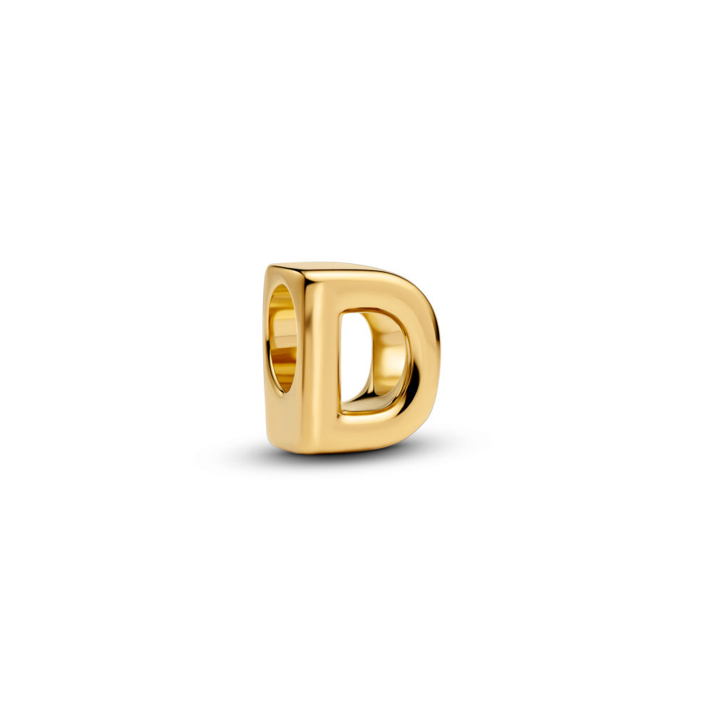 PANDORA LETTER D CHARM 14K GOLD PLATED - 763950C00