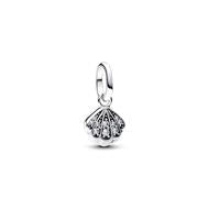 SHELL STERLING SILVER MINI DANGLE WITH CLEAR CUBIC ZIRCONIA Charm - Pandora Me - 793855C01