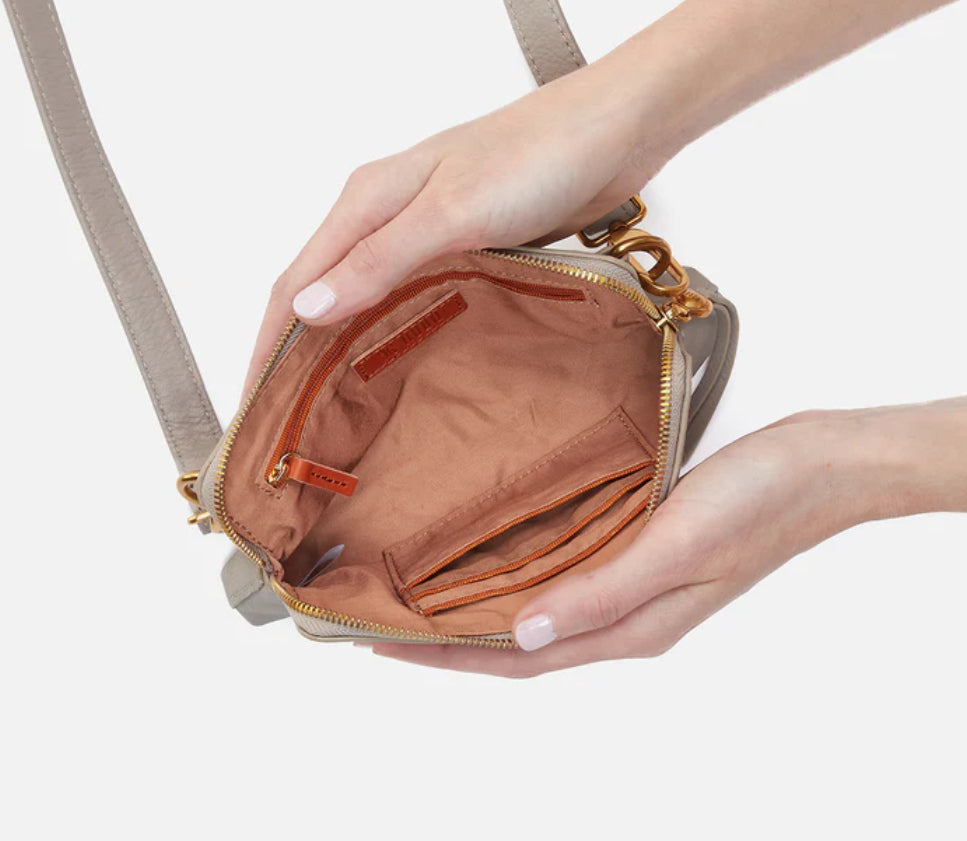 Fern slim belt bag TAUPE