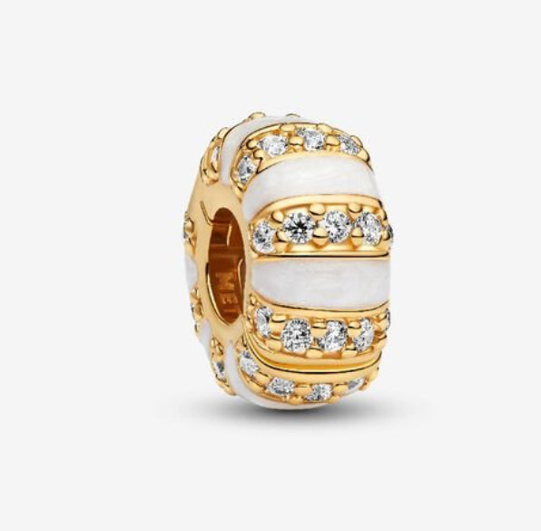 Stones and Enamel Pandora clip - 763785C01
