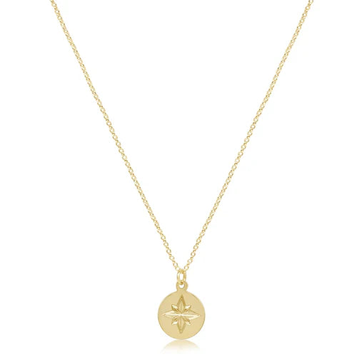 enewton - 16" NECKLACE GOLD - DIRECTION GOLD DISC