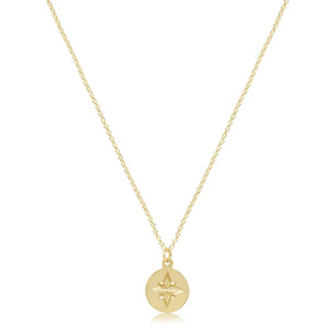 enewton - 16" NECKLACE GOLD - DIRECTION GOLD DISC