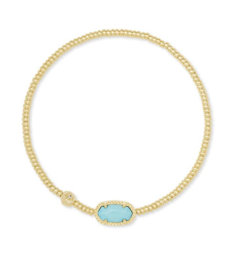 GRAYSON STRETCH BRACELET LIGHT BLUE MAGNESITE