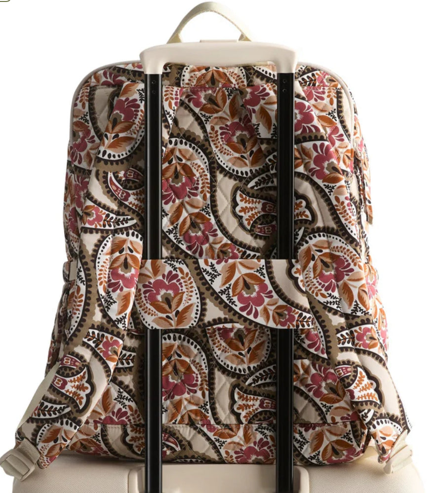 Large Bancroft Backpack -  Blooming Paisley Premium Cotton  - Vera Bradley 5387222531
