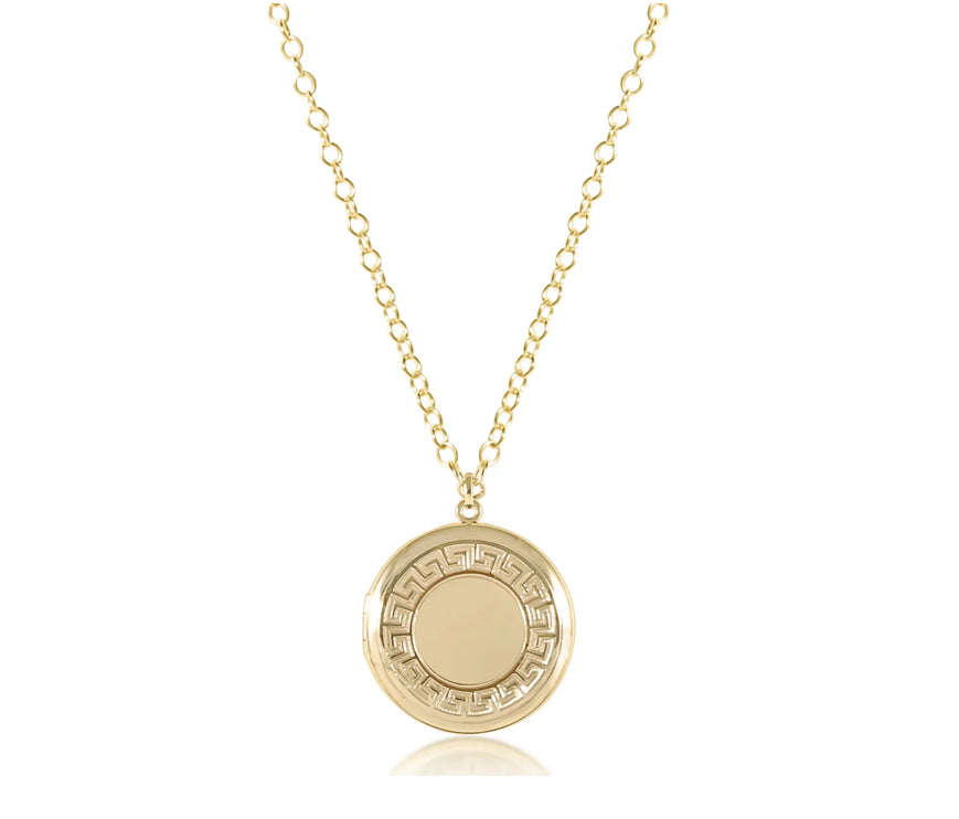 enewton - CHERISH MEDIUM GOLD TONE LOCKET NECKLACE