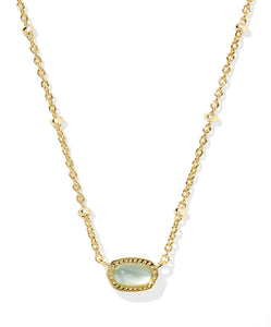 MINI ELISA SATELLITE SHORT PENDANT NECKLACE - Light Blue Illusion