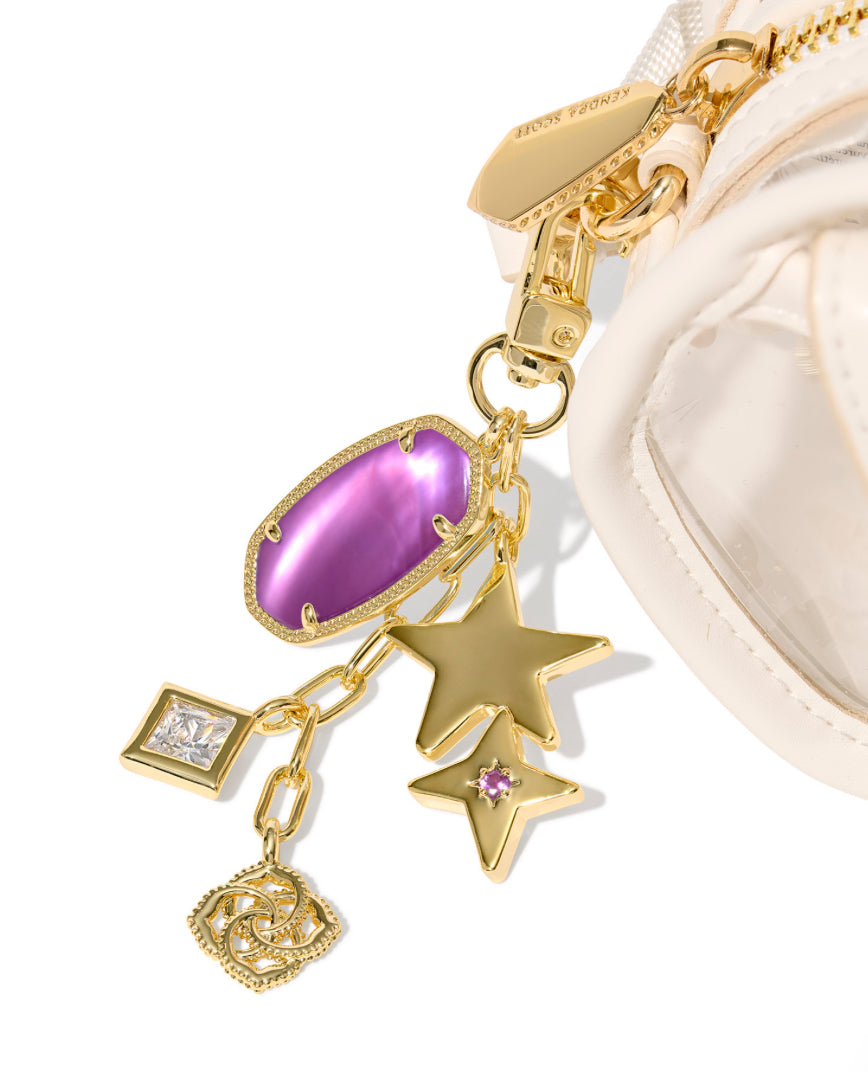 GAME DAY BAG CHARM -PURPLE