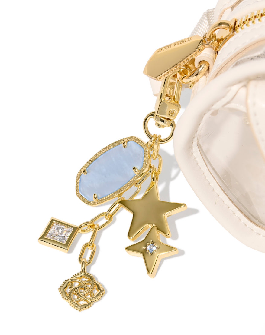 GAME DAY BAG CHARM -LIGHT BLUE MIX