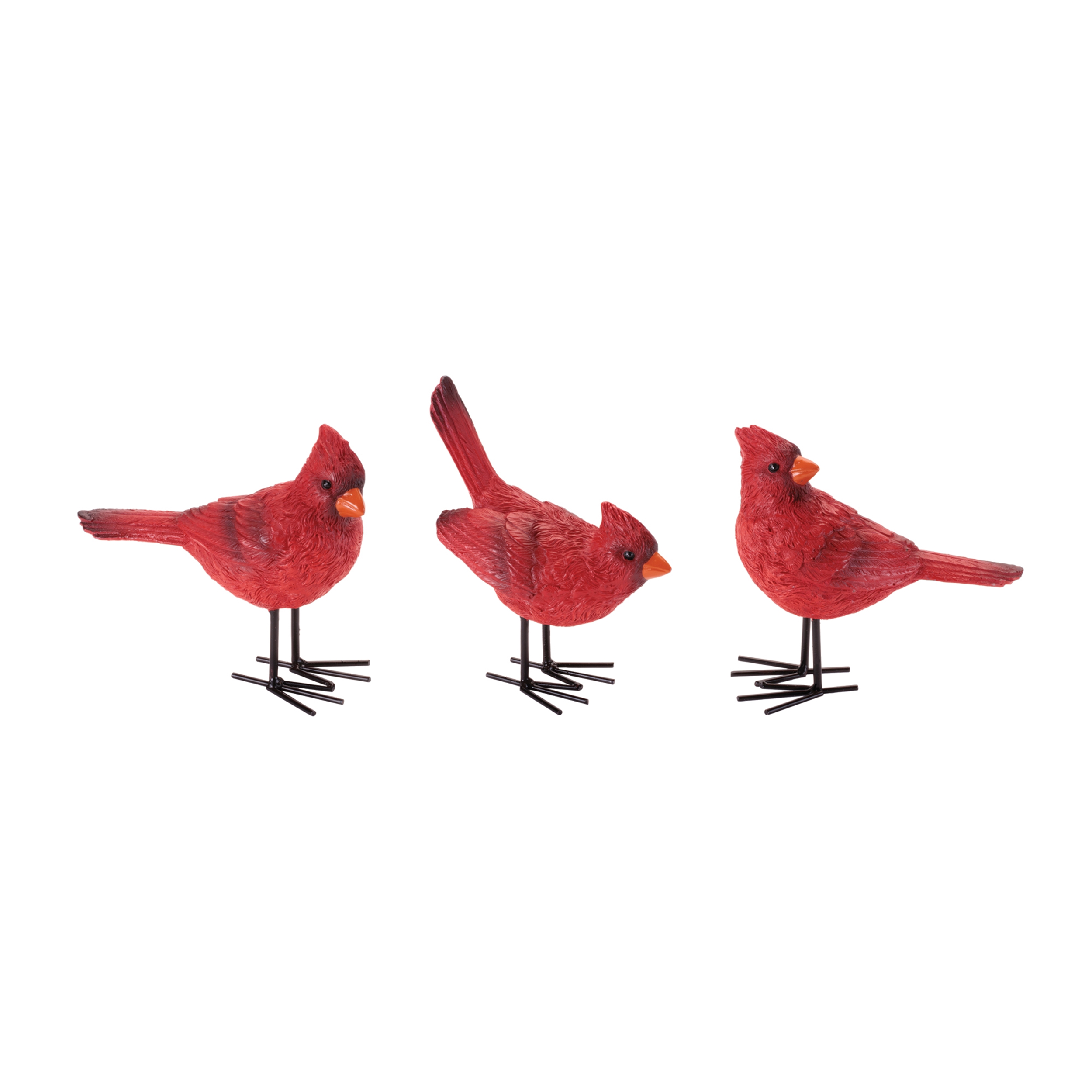 CARDINAL FIGURINE RESIN WITH METAL - 3 STYLES EACH SOLD SEPARATELY