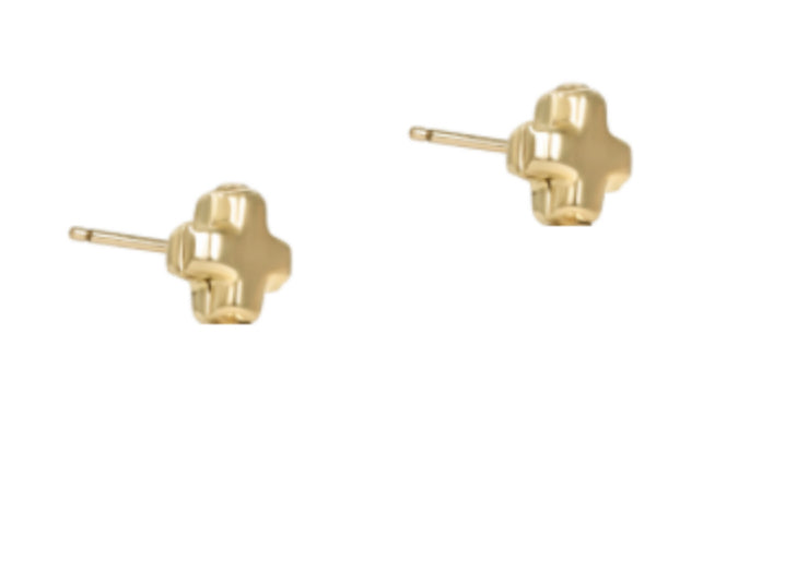 enewton - Signature Cross Small Gold tone stud