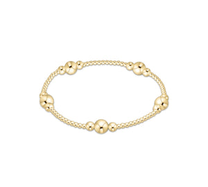 enewton - 6.25" Classic Purpose Pattern 6mm Bead Bracelet - goldfilled