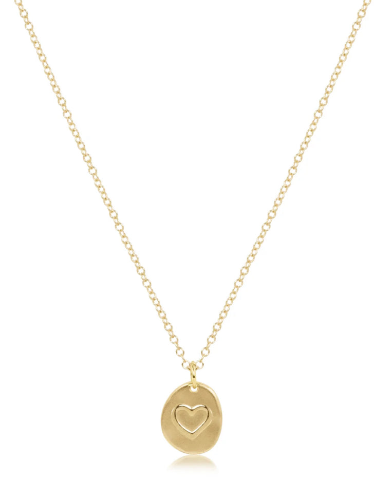 enewton - 16" NECKLACE GOLD - INSPIRE LOVE SMALL GOLD CHARM