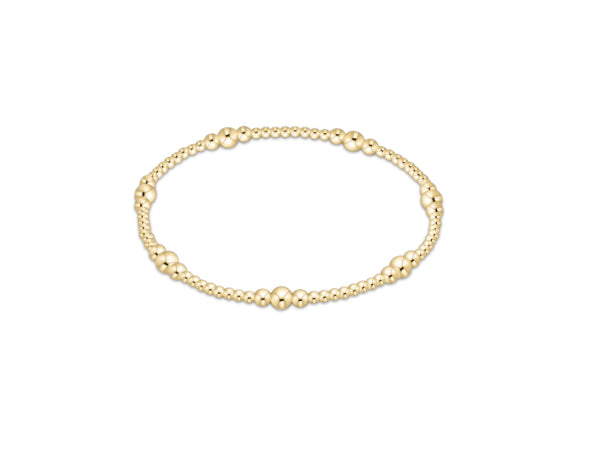 enewton - 6.25" Classic Purpose Pattern 4MM Bead Bracelet - gold filled