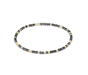 enewton - extends 6.25 Hope Unwritten Silver Faceted Hematite 2mm Bead Bracelet