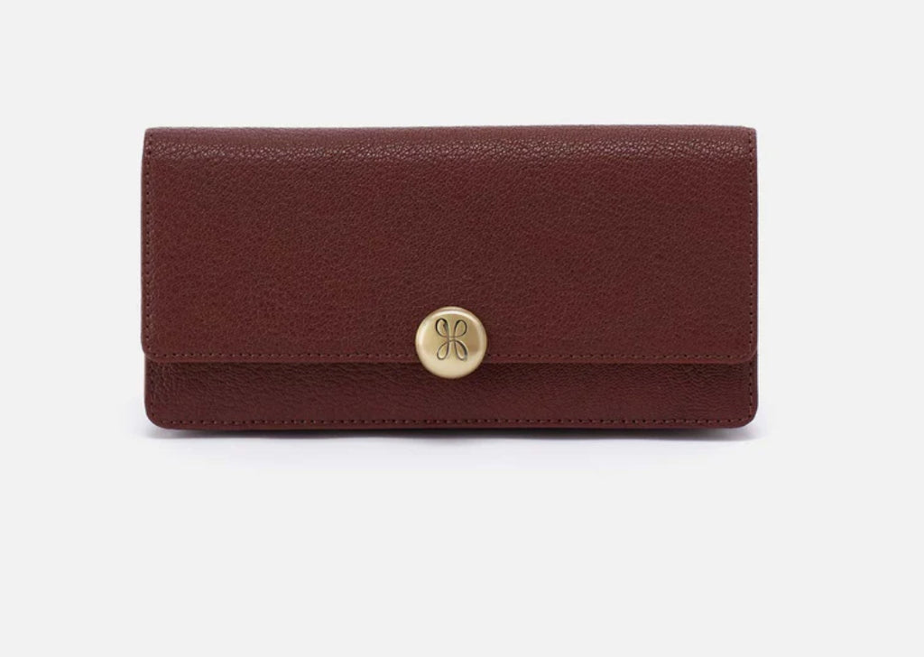 HUTTON LARGE WALLET - HOBO - BROWN BEAR