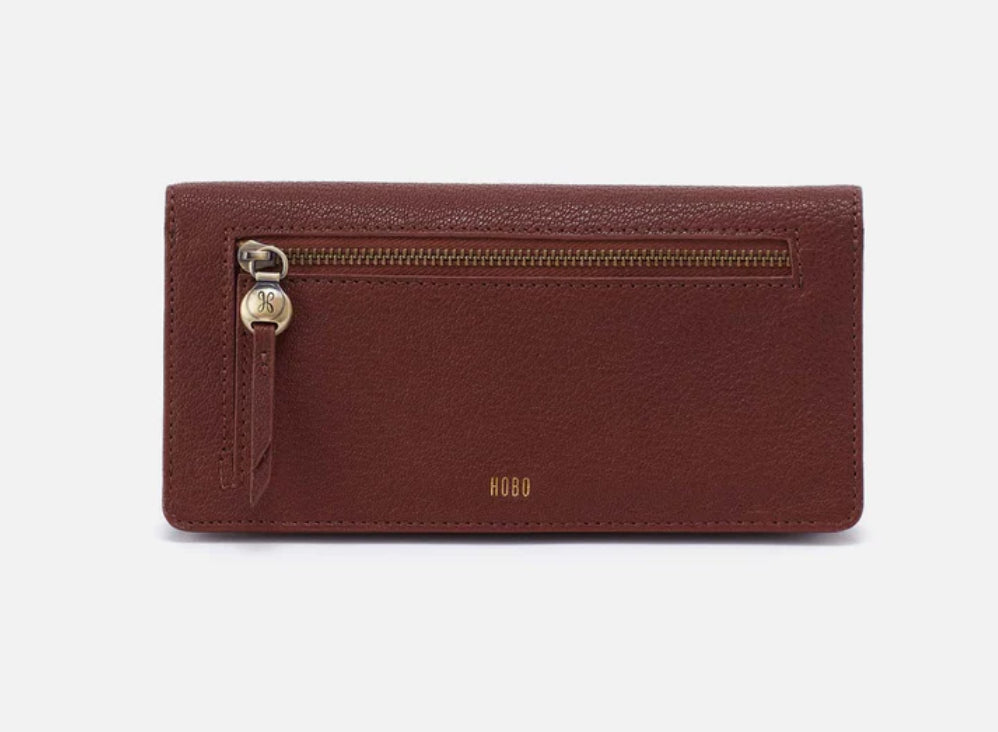 HUTTON LARGE WALLET - HOBO - BROWN BEAR
