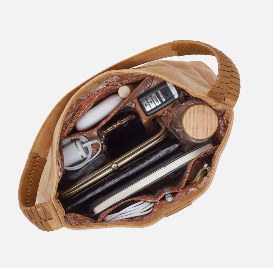 ROMY HOBO SHOULDER BAG - BUFFED LEATHER
