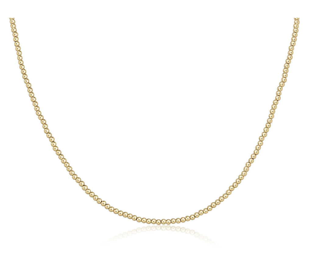 enewton - 17" Choker Classic 2.5mm Beaded Chain - Gold