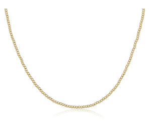 enewton - 17" Choker Classic 2.5mm Beaded Chain - Gold