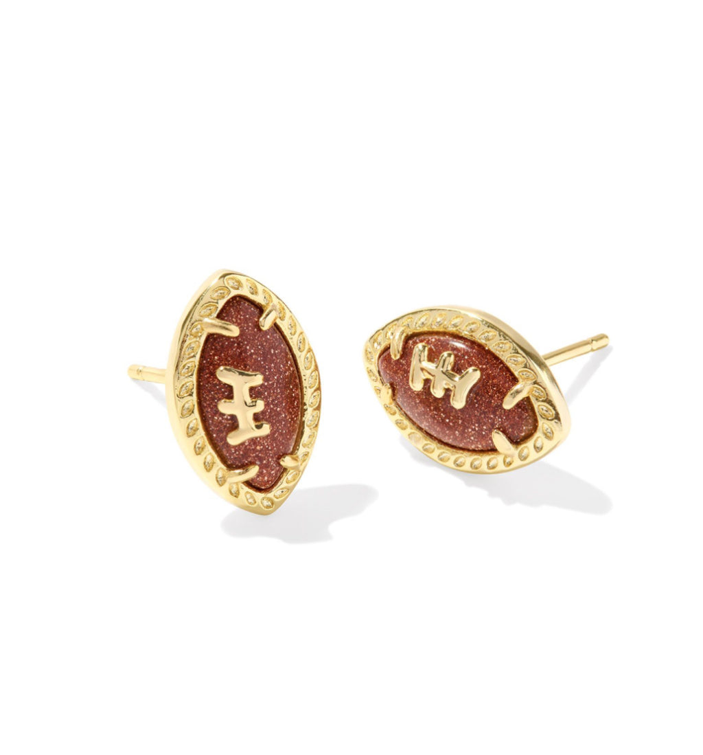 FOOTBALL STUD EARRINGS - KENDRA SCOTT