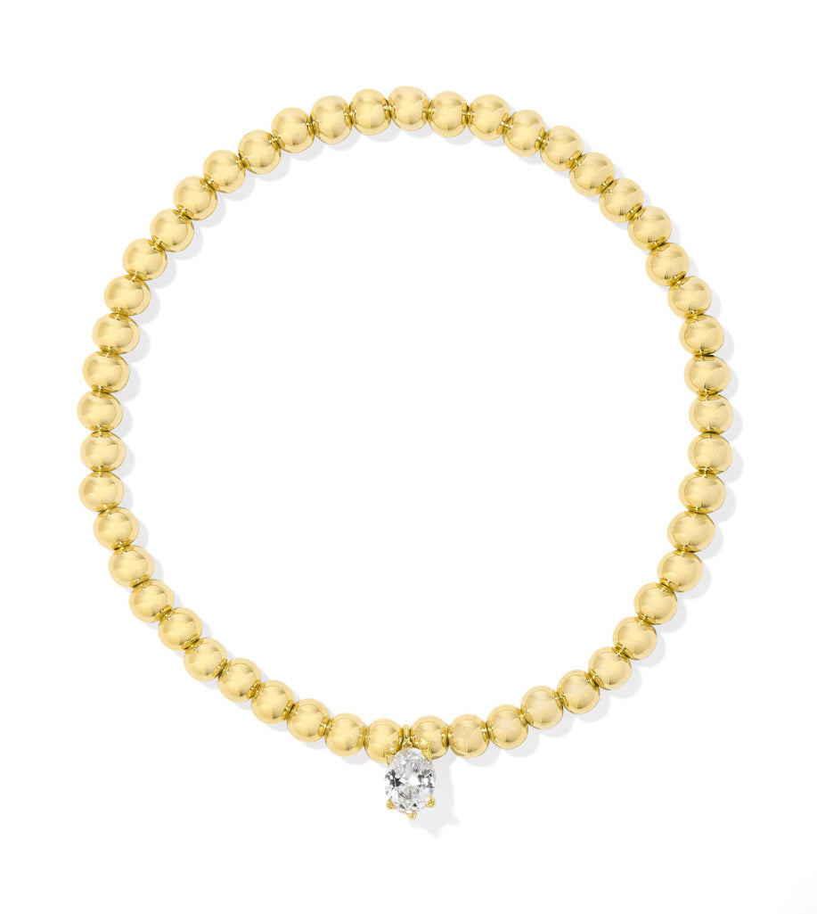 KENDRA SCOTT - CAILIN STRETCH BRACELET with WHITE CRYSTAL