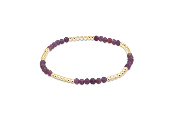 enewton - 6.25" Blissful Pattern 2.5mm Bead Bracelet - ruby