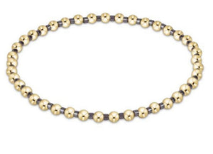 enewton - 6.25"  Hope Grateful Gold Bracelet - TAUPE WITH A TWIST