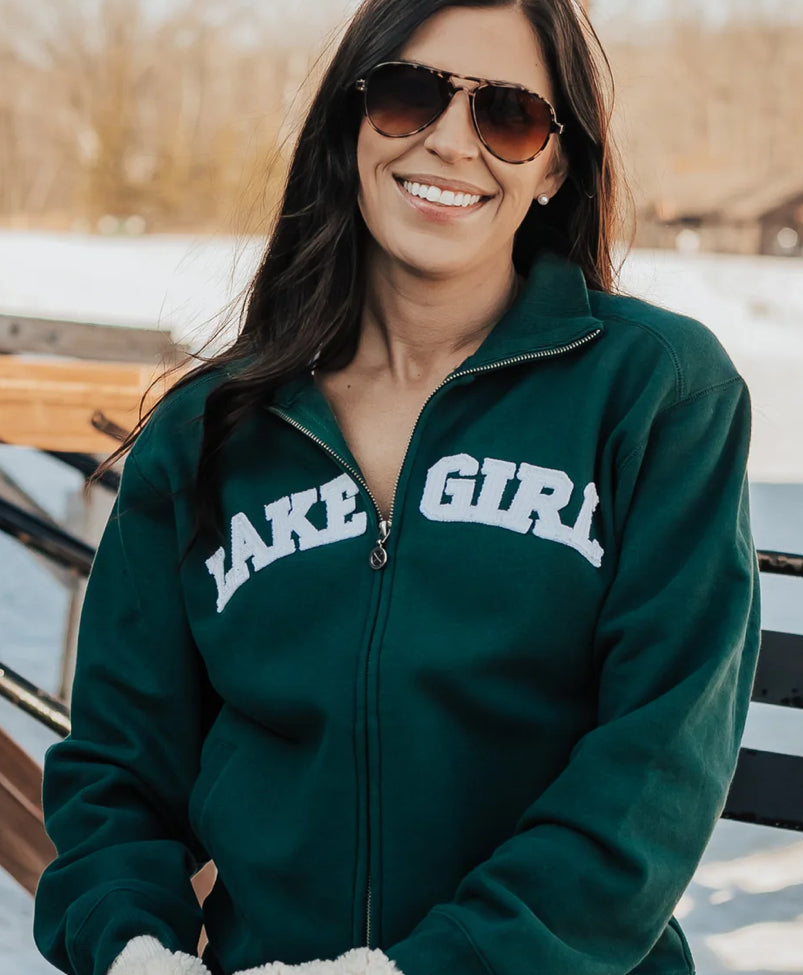 LAKEGIRL - TRACK JACKET - EVERGREEN