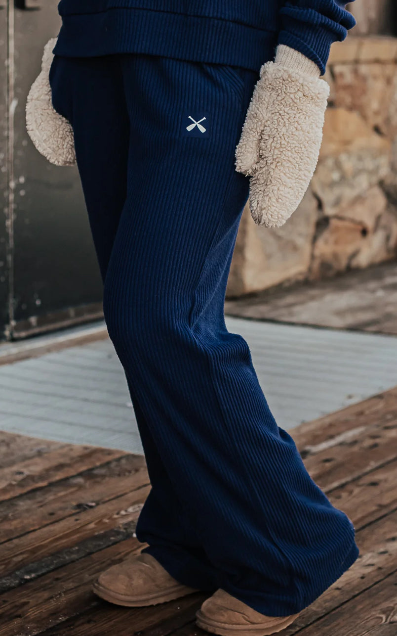 Lakegirl - Hacci Corded Lounge Sweatpants - Navy