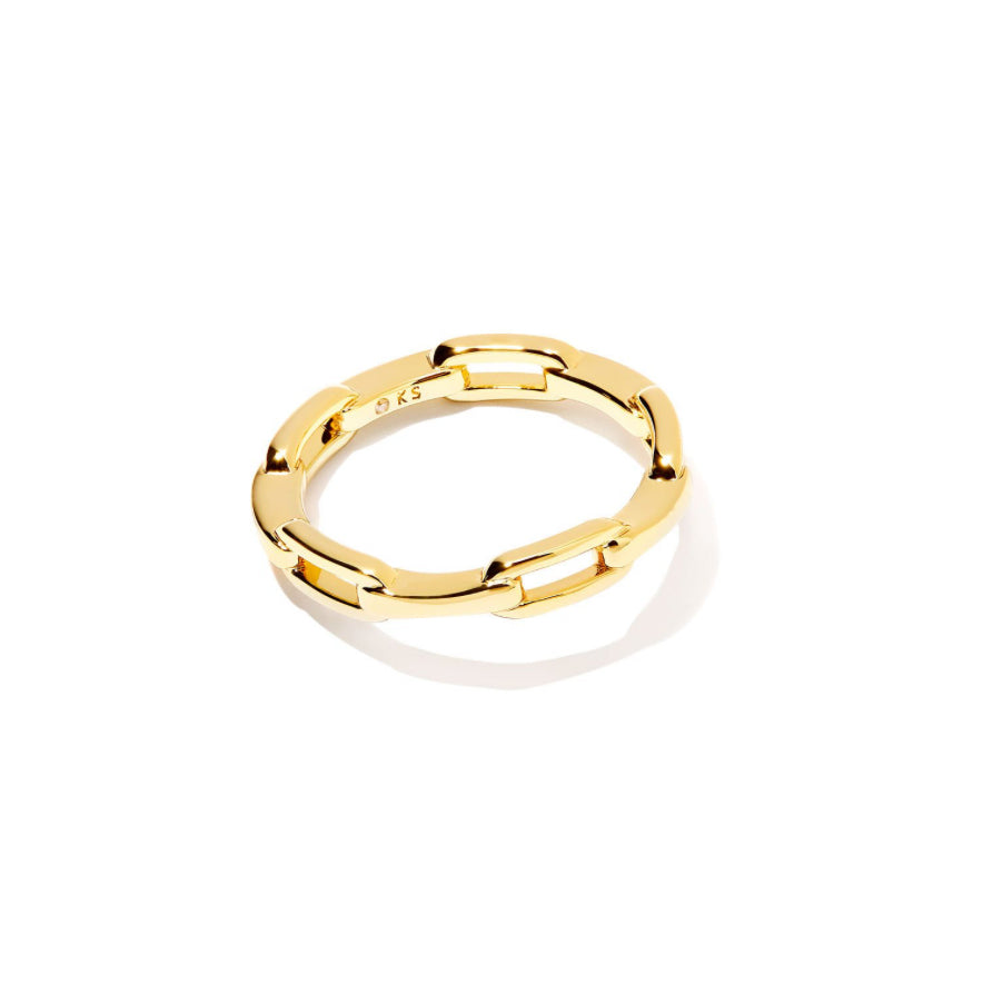 ANDI BAND RING - GOLD PLATING OVER BRASS - KENDRA SCOTT