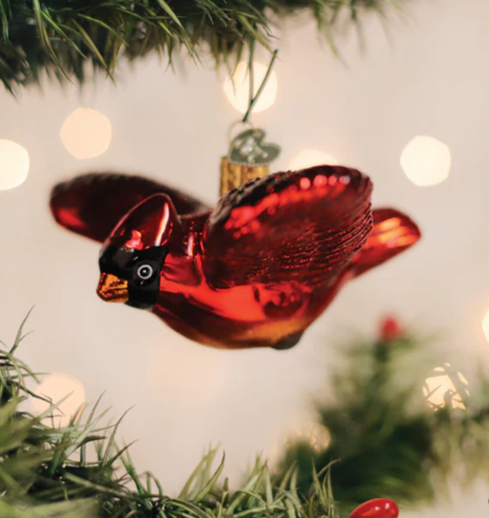 CARDINAL IN FLIGHT Ornament - Old World Christmas