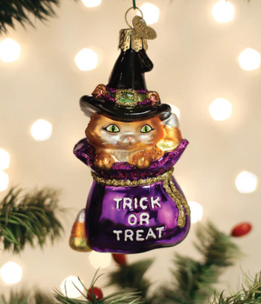 TRICK-OR-TREAT KITTY Ornament - Old World Christmas