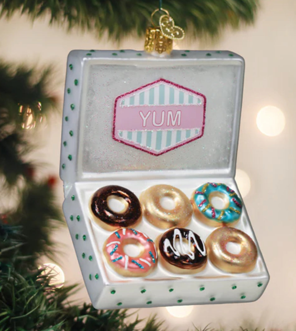BOX OF DONUTS Ornament - Old World Christmas