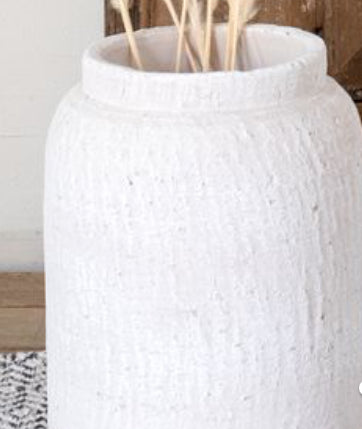 9.6”H WHITE VASE