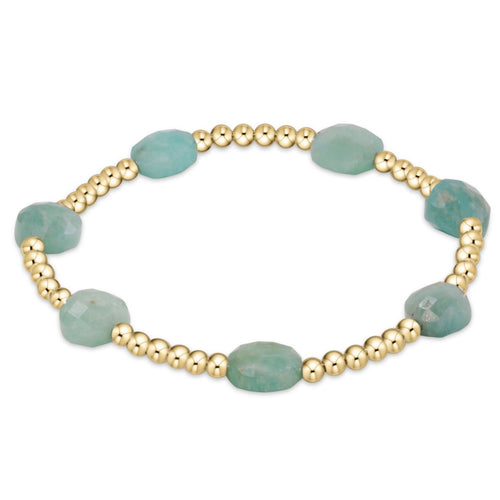 enewton - 7.25" Admire Gold 3mm Bead Bracelet - Amazonite