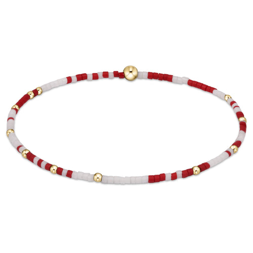 enewton - 7.25" Gameday Hope Unwritten Bracelet - Crimson-White