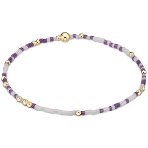 enewton - 6.25" Gameday Hope Unwritten Bracelet - Purple-White