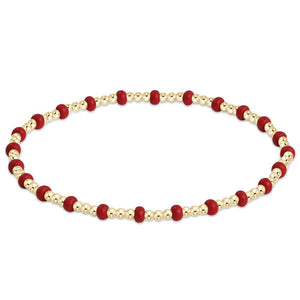 enewton - 6.25" Gameday Hope Gold Sincerity Bracelet - Crimson