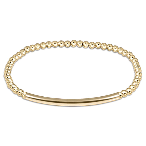 enewton - 7.25" Classic Gold 3mm Bead Bracelet - Bliss Bar Smoothn