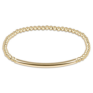 enewton - 7.25" Classic Gold 3mm Bead Bracelet - Bliss Bar Smoothn