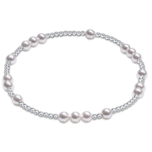 enewton - 6.25" Hope Unwritten Sterling 4mm Bead Bracelet - Pearl