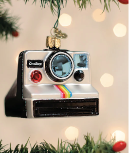 Polaroid Onestep Camera Ornament - Old World Christmas