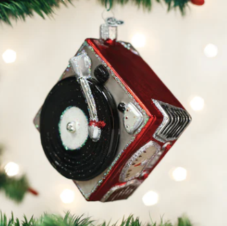 Record Player Ornament - Old World Christmas