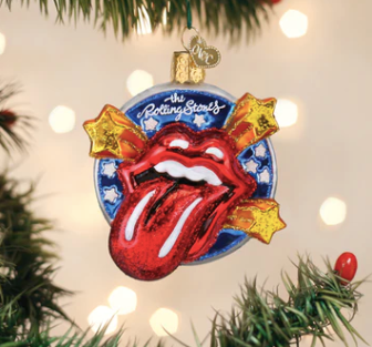 The Rolling Stones Tongue Ornament - Old World Christmas
