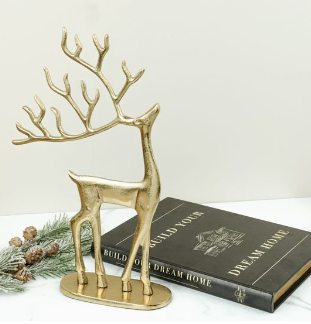 16" GOLD REINDEER